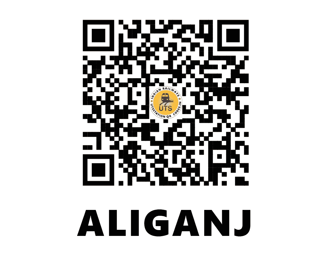 UTS QR Code for ALIGANJ - ALJ - NE (UTTAR PRADESH)